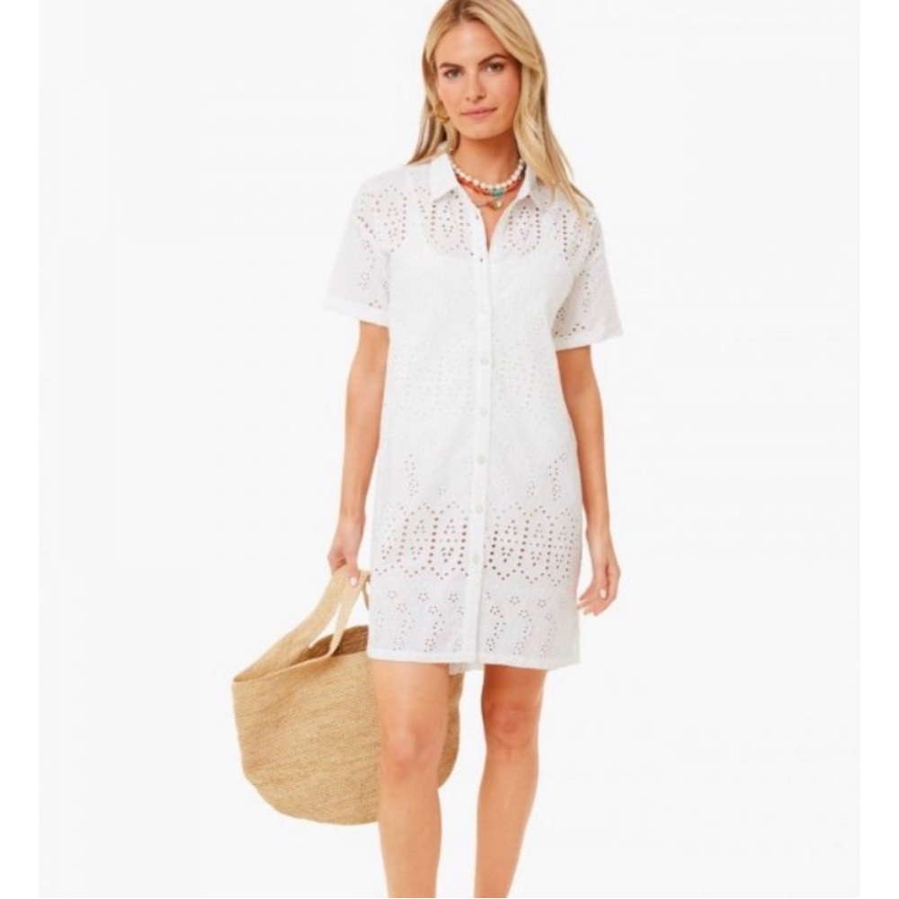 Tuckernuck Provincial Eyelet Corsica Cover Up S never worn